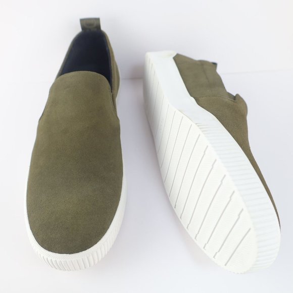 Hugo Boss Men's Zero Slip on Suede Sneakers 10 US Dark Green- 0093, 0096 - Picture 6 of 10